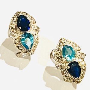 925 sterling silver earrings with zircon